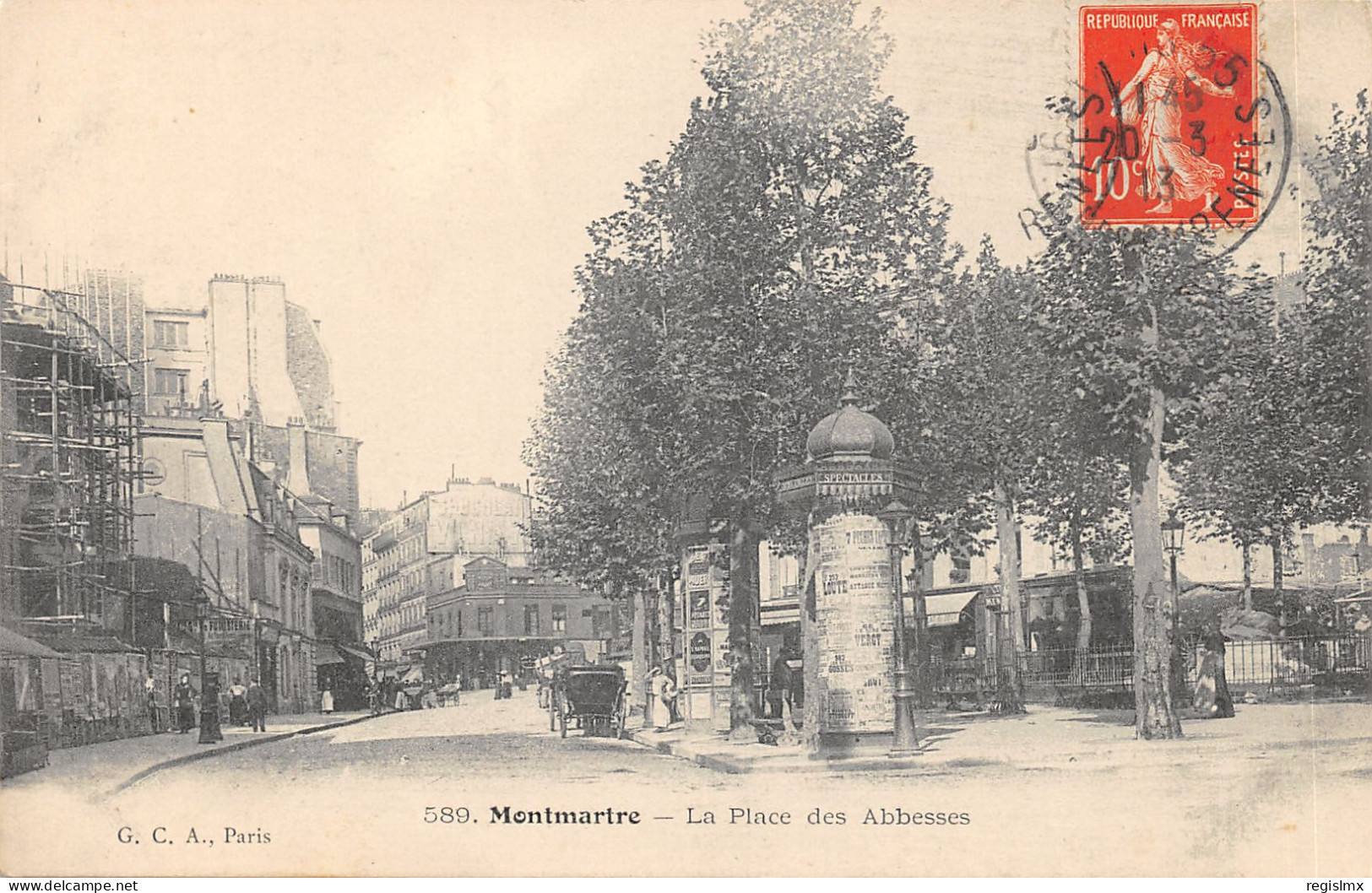 75-PARIS-XVIII-PLACE DES ABBESSES-N°T2408-G/0389 - Groenten
