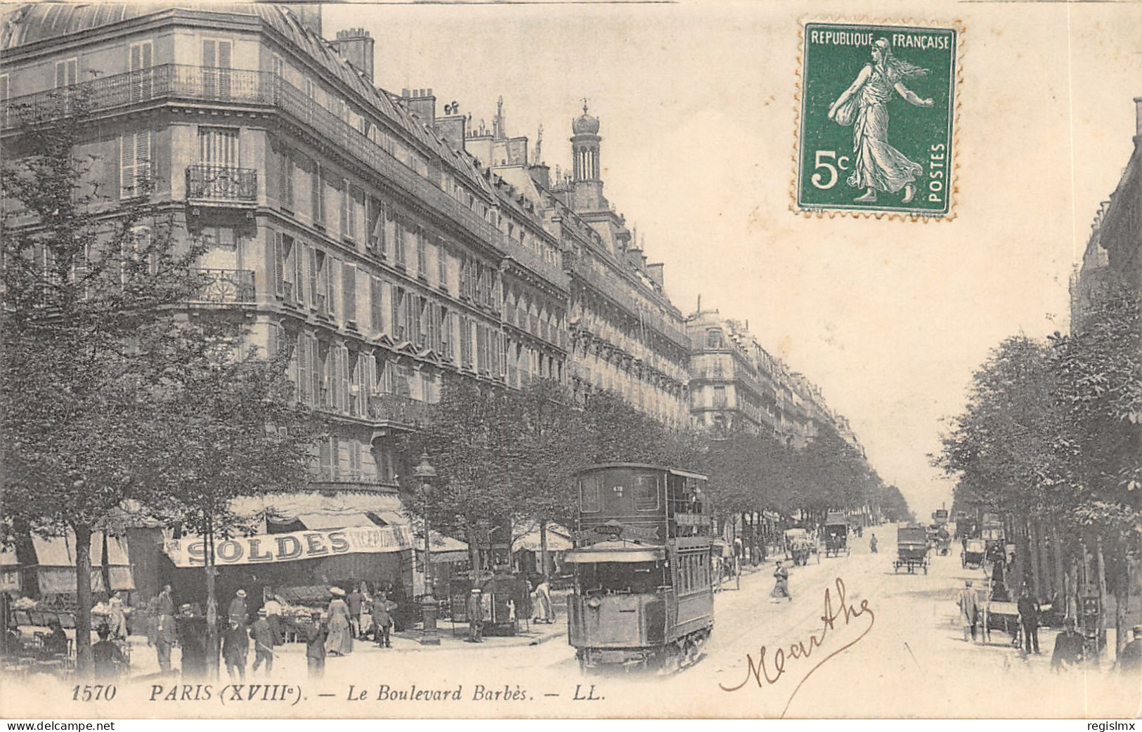 75-PARIS-XVIII-BOULEVARD BARBES-N°T2408-G/0357 - Vegetables