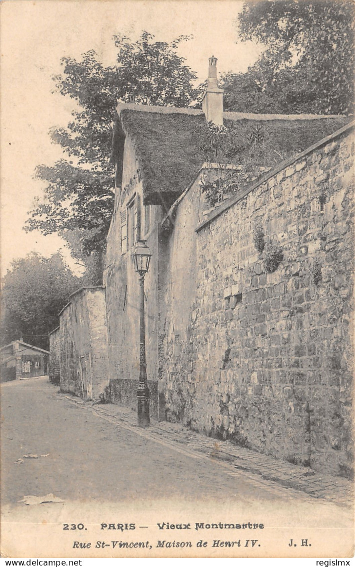 75-PARIS-XVIII-RUE SAINT VINCENT-MAISON DE HENRI IV-N°T2408-G/0329 - Légumes