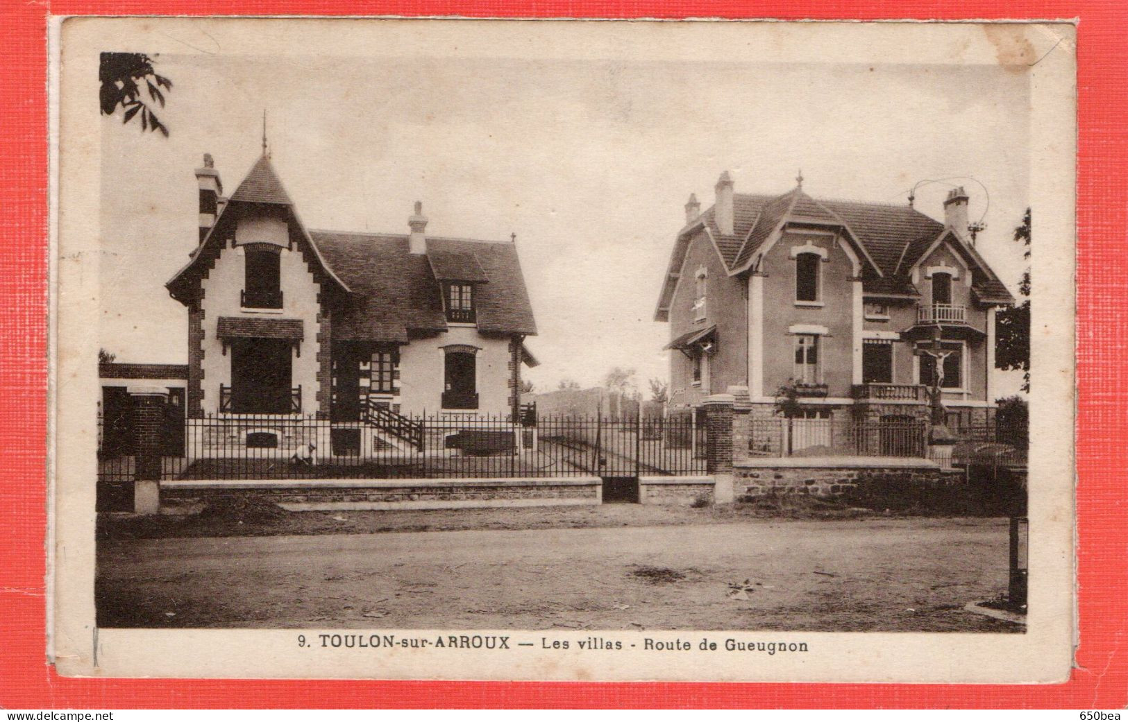 Toulon Sur Arroux.Les Villas.Route De Gueugnon. - Autres & Non Classés