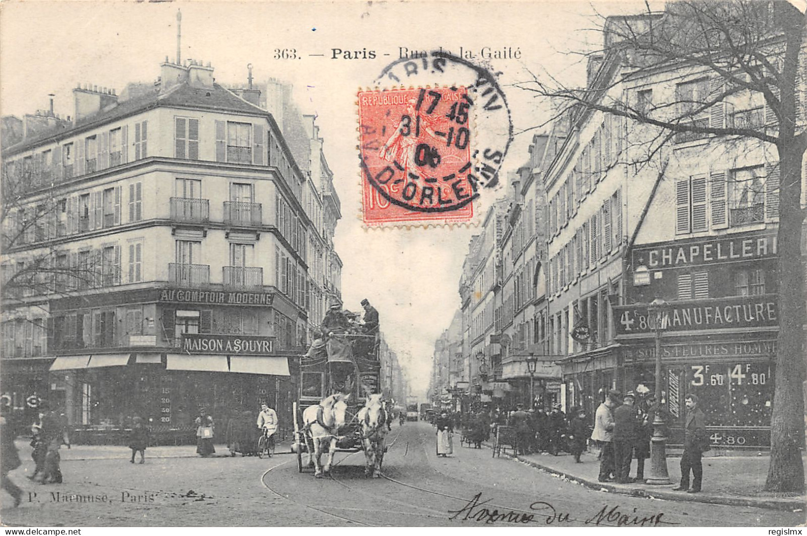 75-PARIS-XIV-RUE DE LA GAITE-N°T2408-F/0333 - District 14