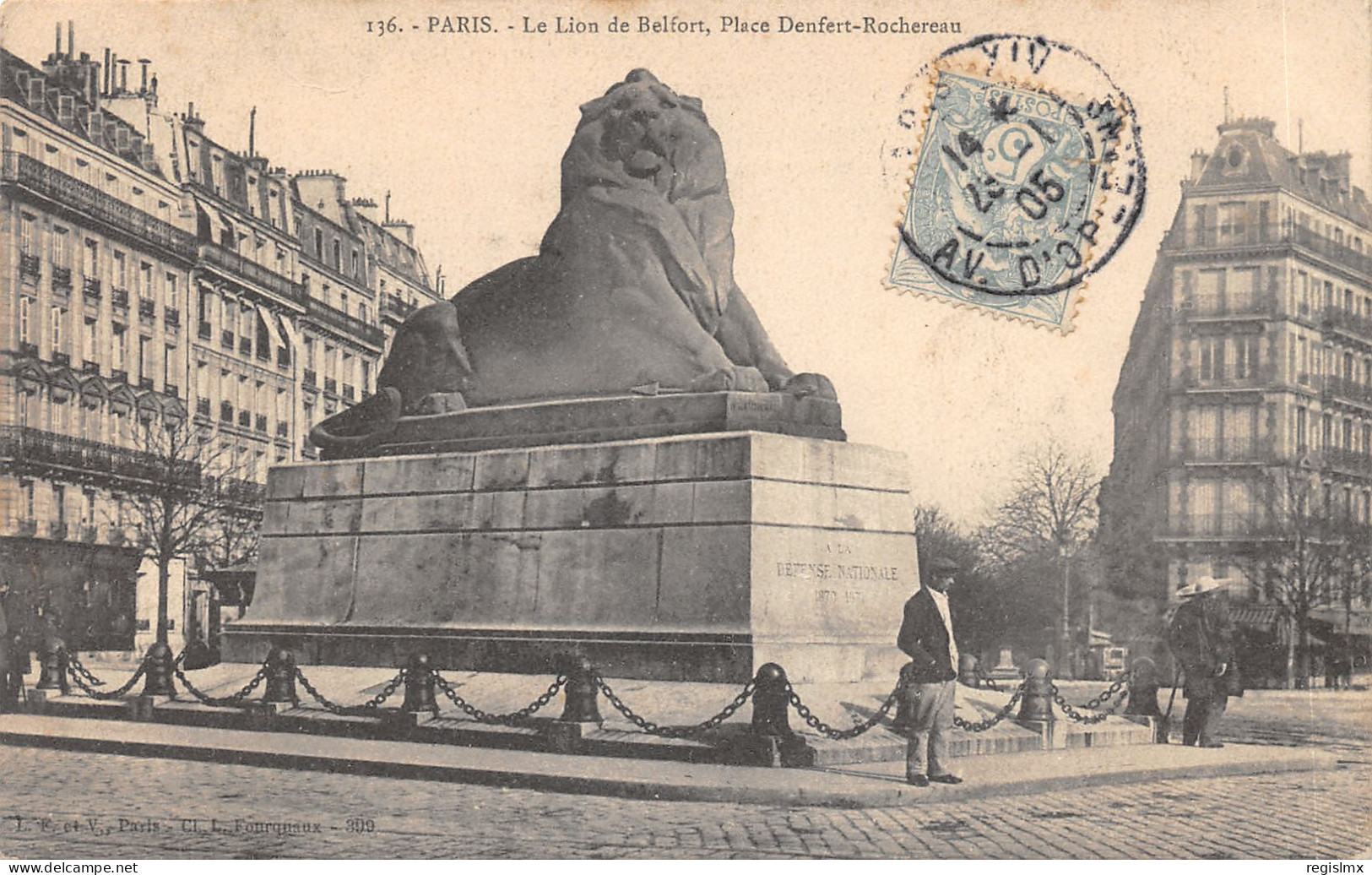 75-PARIS-XIV-LE LION DE BELFORT-N°T2408-F/0291 - District 14