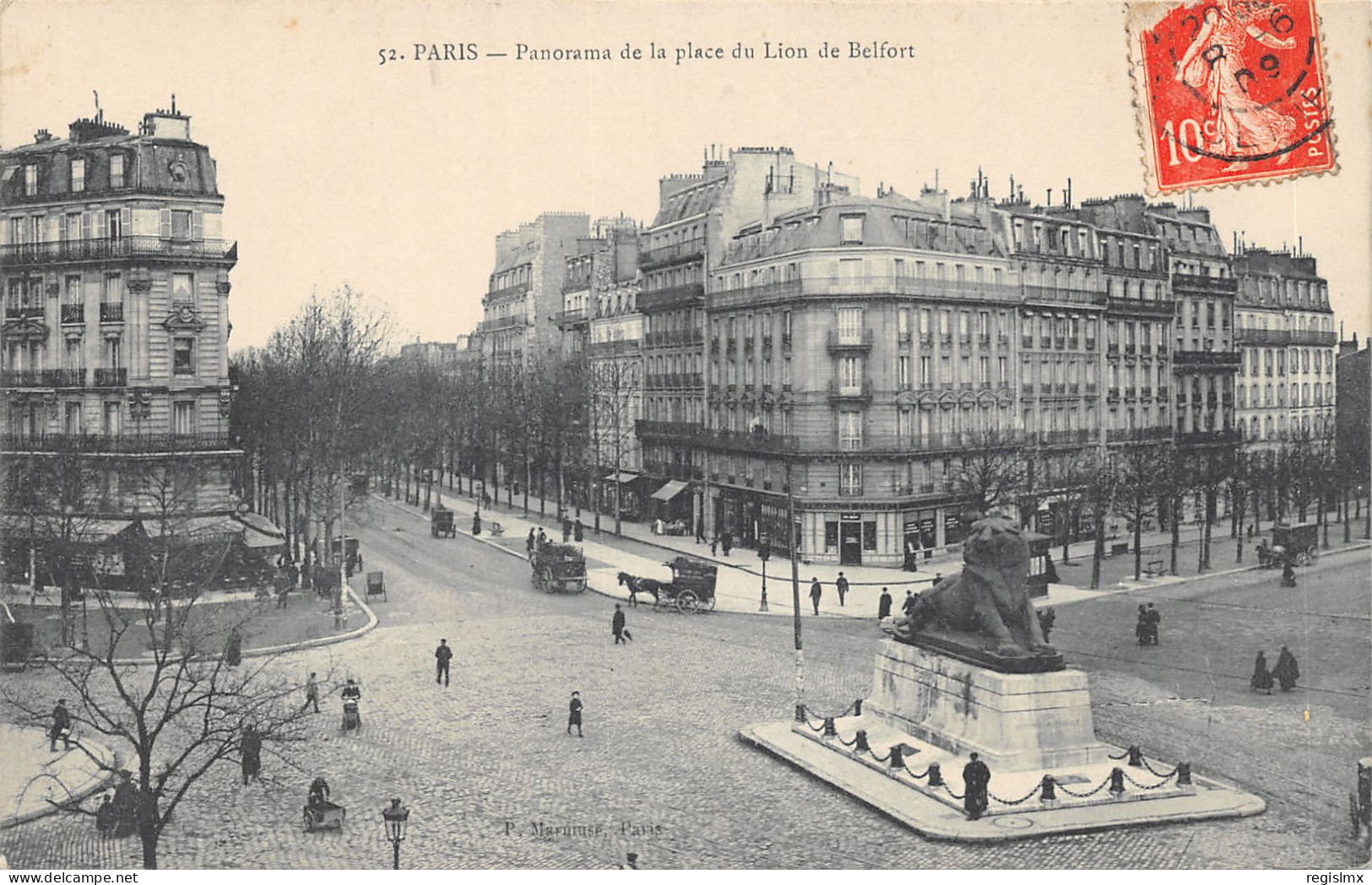 75-PARIS-XIV-PLACE DU LION DE BELFORT-N°T2408-F/0273 - Paris (14)