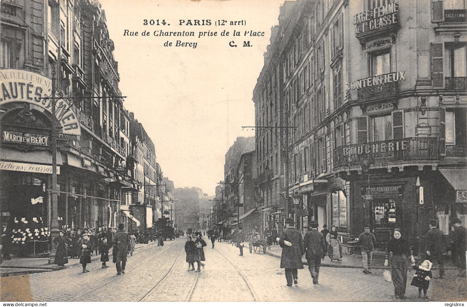 75-PARIS-XII-RUE DE CHARENTON-N°T2408-F/0231 - Distretto: 12