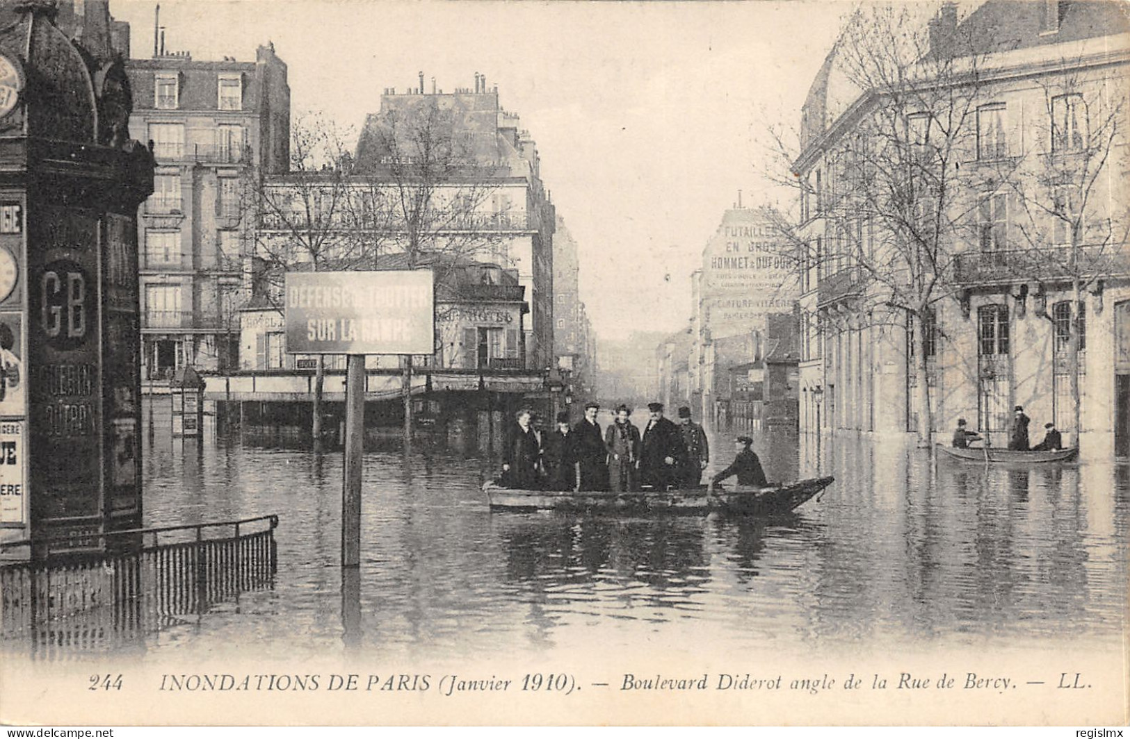 75-PARIS-CRUE DE LA SEINE-N°T2408-F/0223 - De Overstroming Van 1910