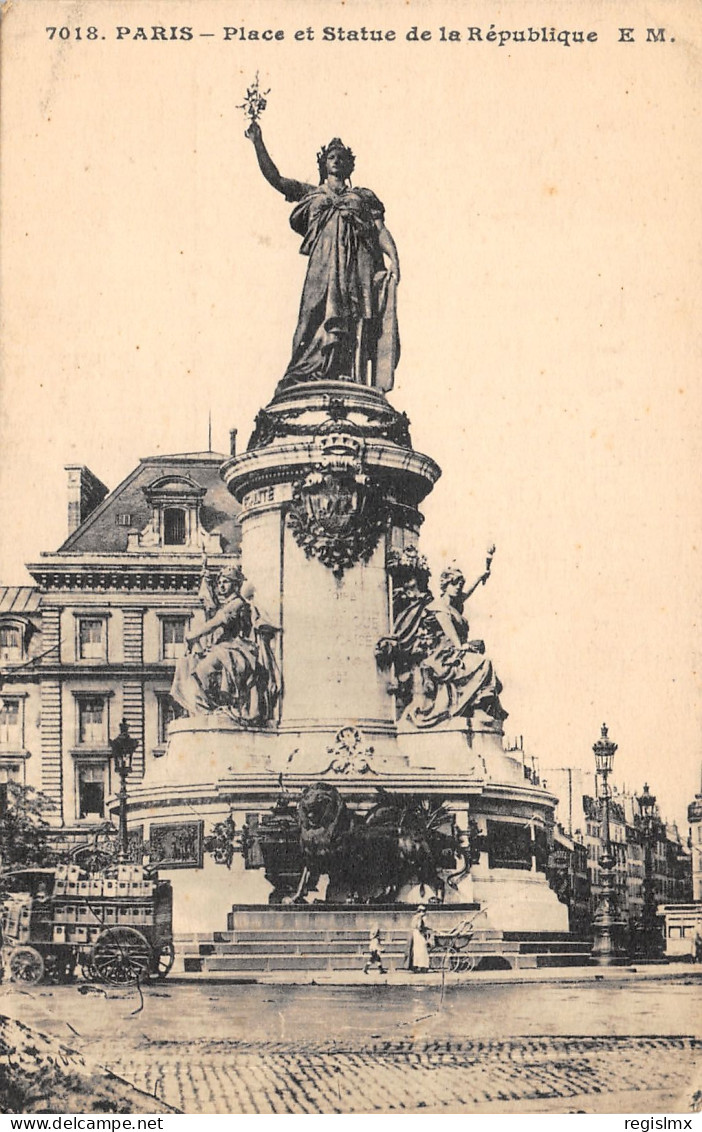 75-PARIS-XI-STATUE DE LA REPUBLIQUE-N°T2408-F/0191 - District 11