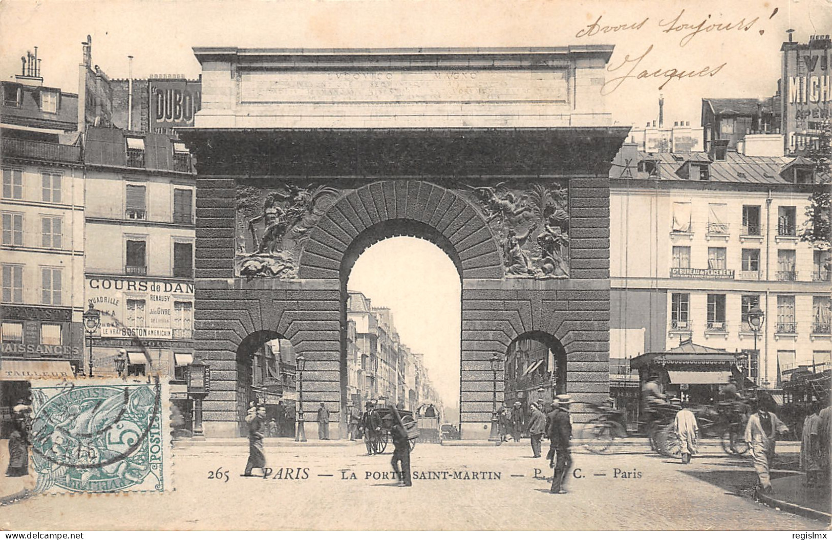 75-PARIS-X-PORTE SAINT MARTIN-N°T2408-F/0167 - District 10