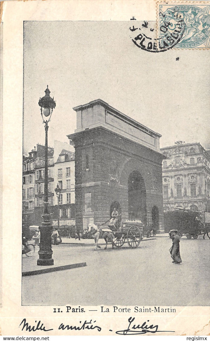 75-PARIS-X-PORTE SAINT MARTIN-N°T2408-F/0123 - Paris (10)