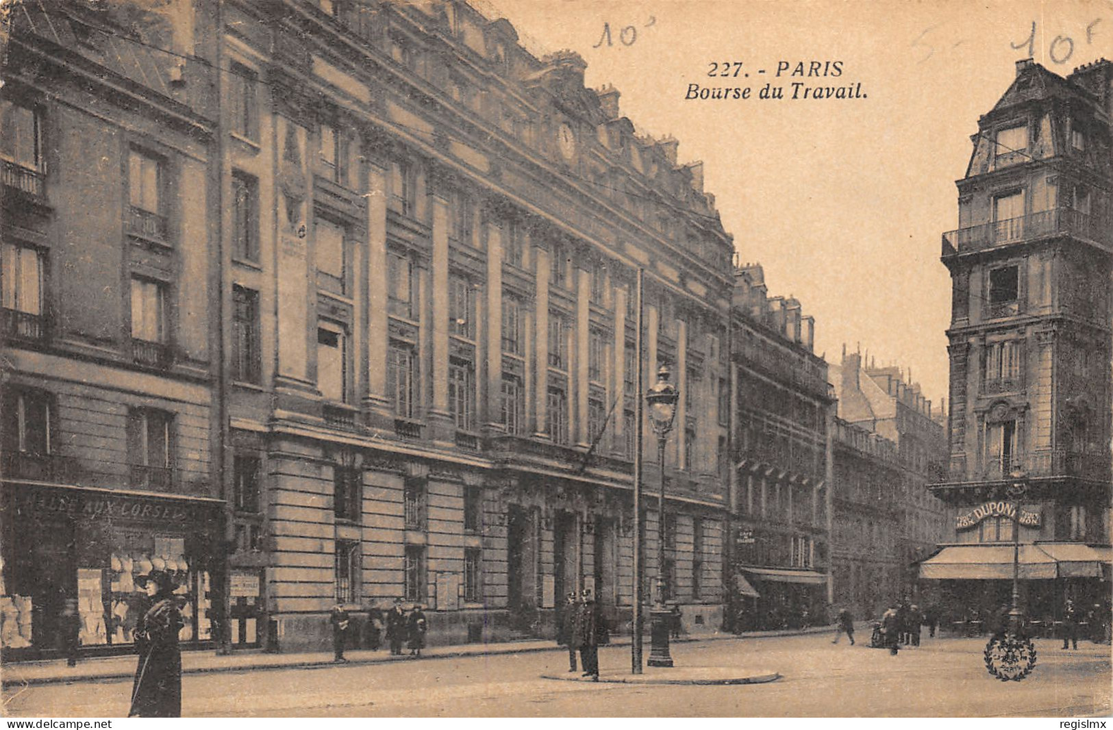 75-PARIS-X-BOURSE DU TRAVAIL-N°T2408-F/0095 - Distretto: 10