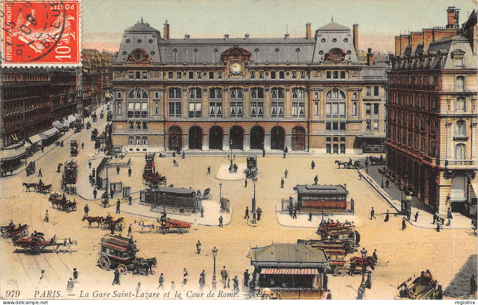 75-PARIS-LA GARE SAINT LAZARE-N°T2409-B/0381 - Pariser Métro, Bahnhöfe