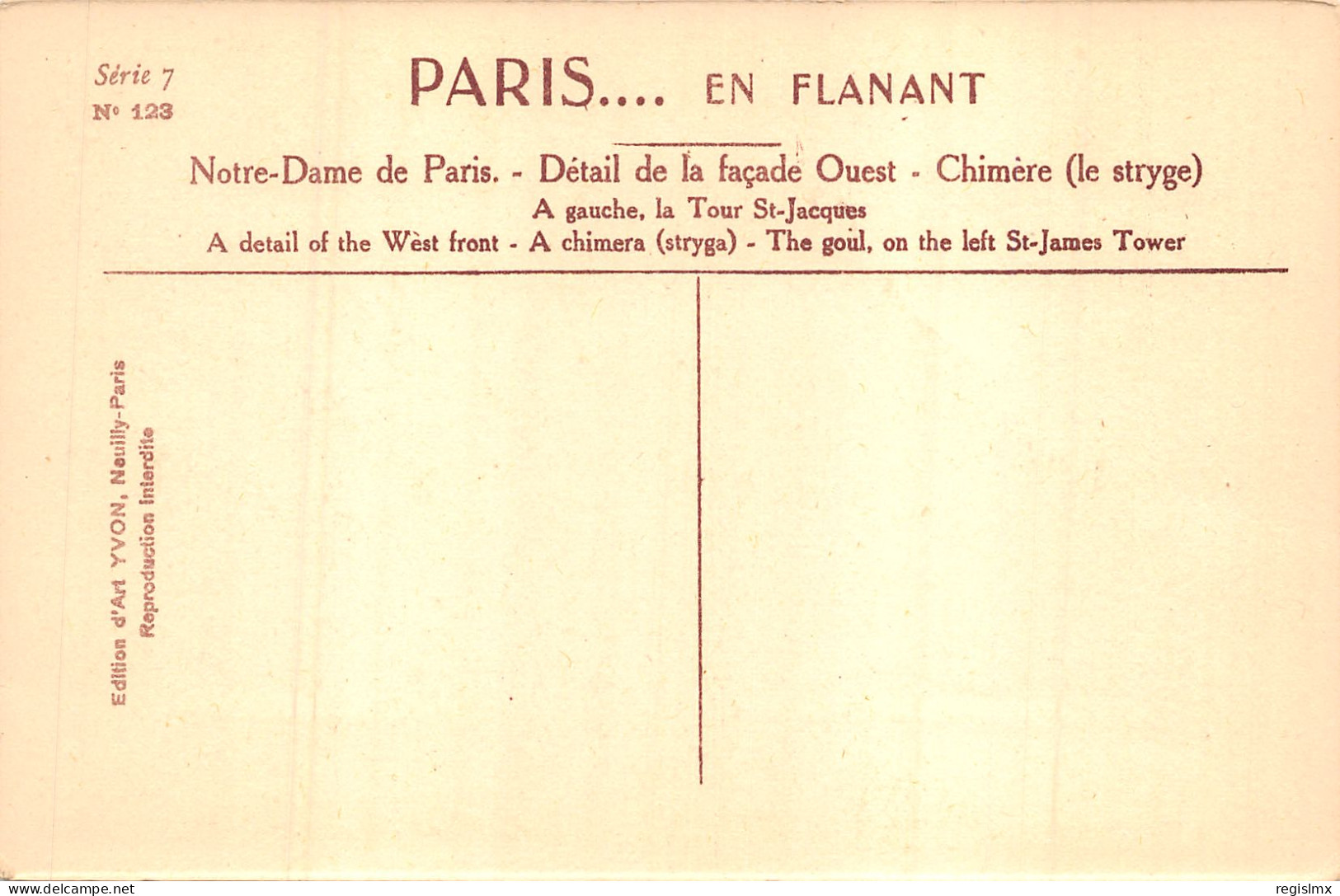 75-PARIS-NOTRE DAME-N°T2409-B/0009 - Notre Dame Von Paris