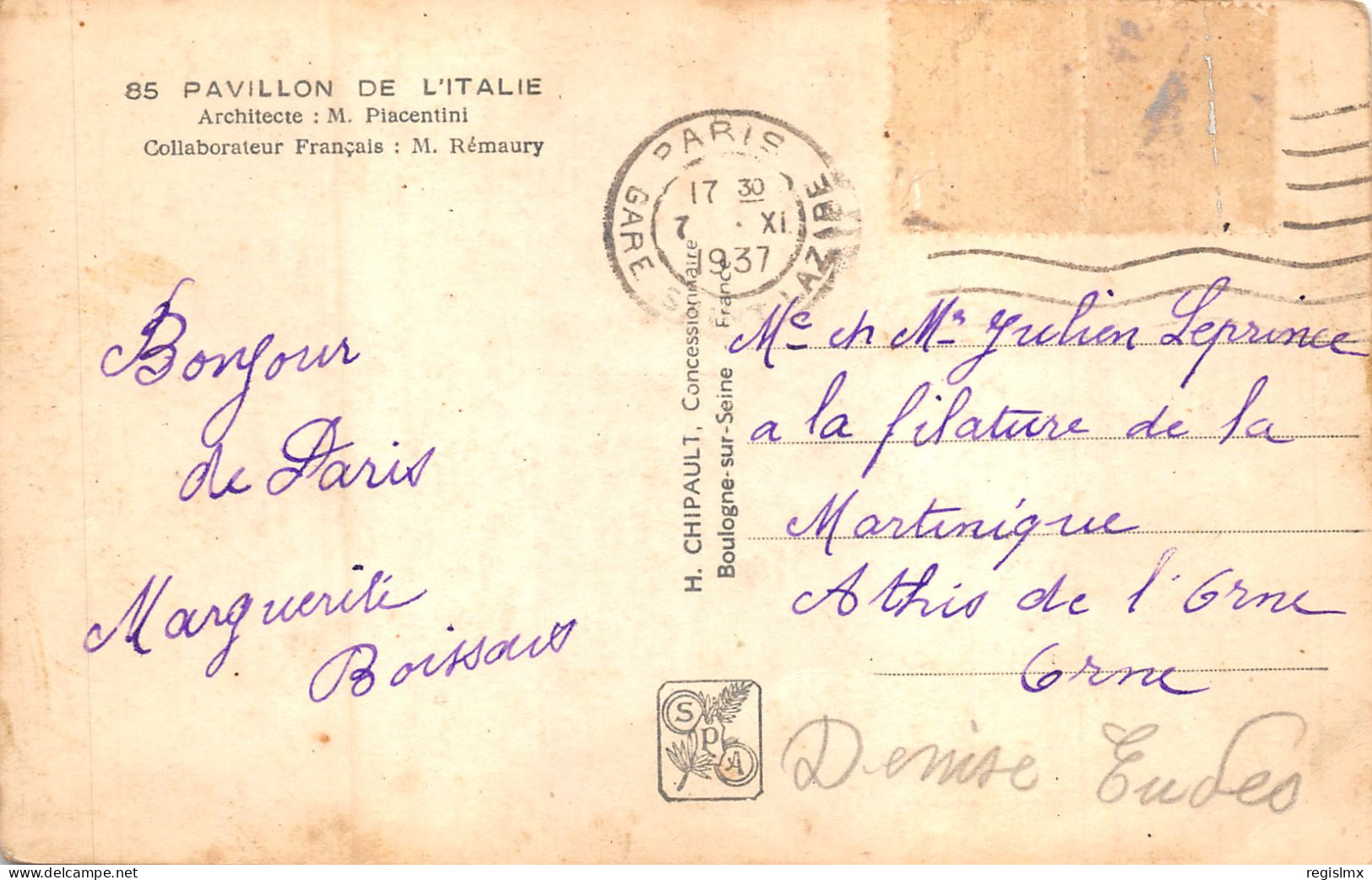 75-PARIS-EXPOSITION INTERNATIONALE 1937-N°T2408-H/0319 - Mostre