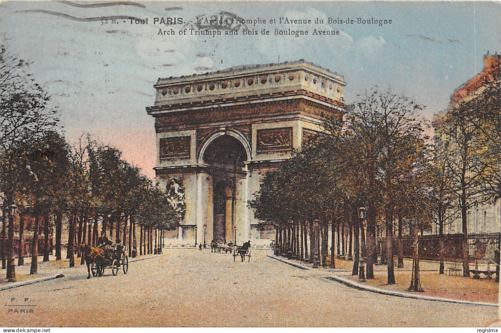 75-PARIS-ARC DE TRIOMPHE-N°T2409-D/0375 - Triumphbogen