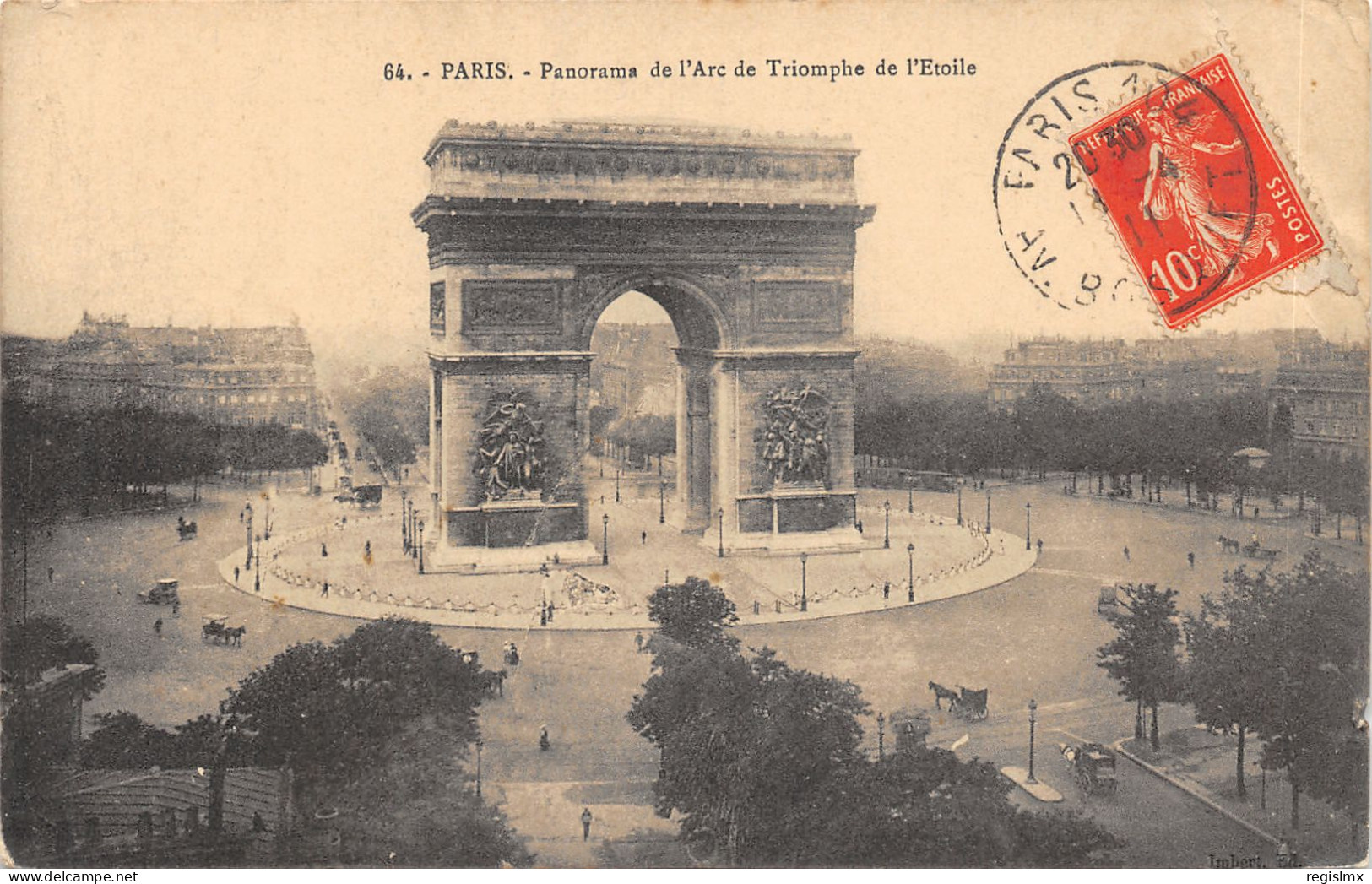 75-PARIS-ARC DE TRIOMPHE-N°T2409-D/0383 - Arc De Triomphe