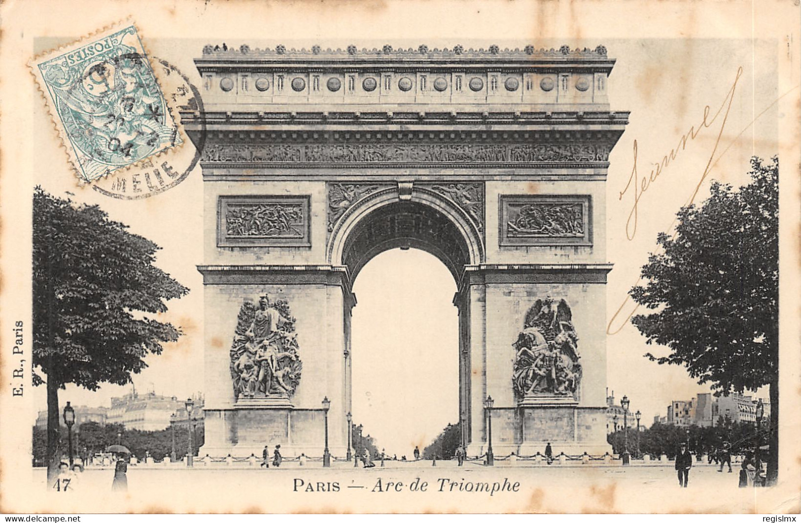 75-PARIS-ARC DE TRIOMPHE-N°T2409-D/0369 - Arc De Triomphe