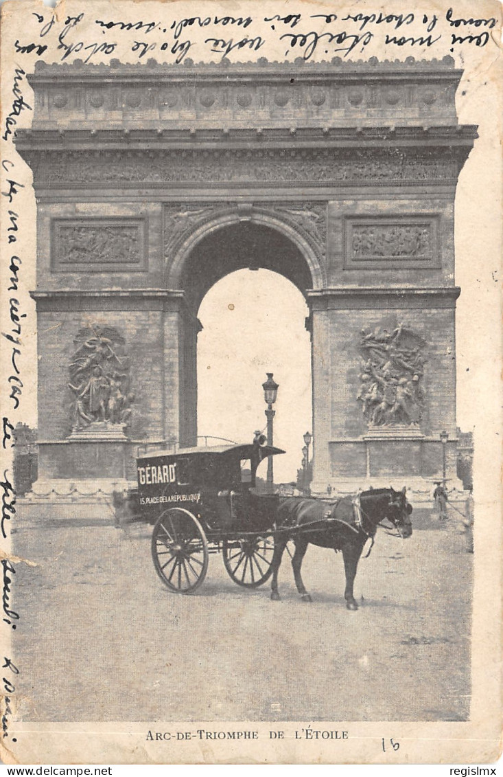 75-PARIS-ARC DE TRIOMPHE-N°T2409-D/0355 - Arc De Triomphe