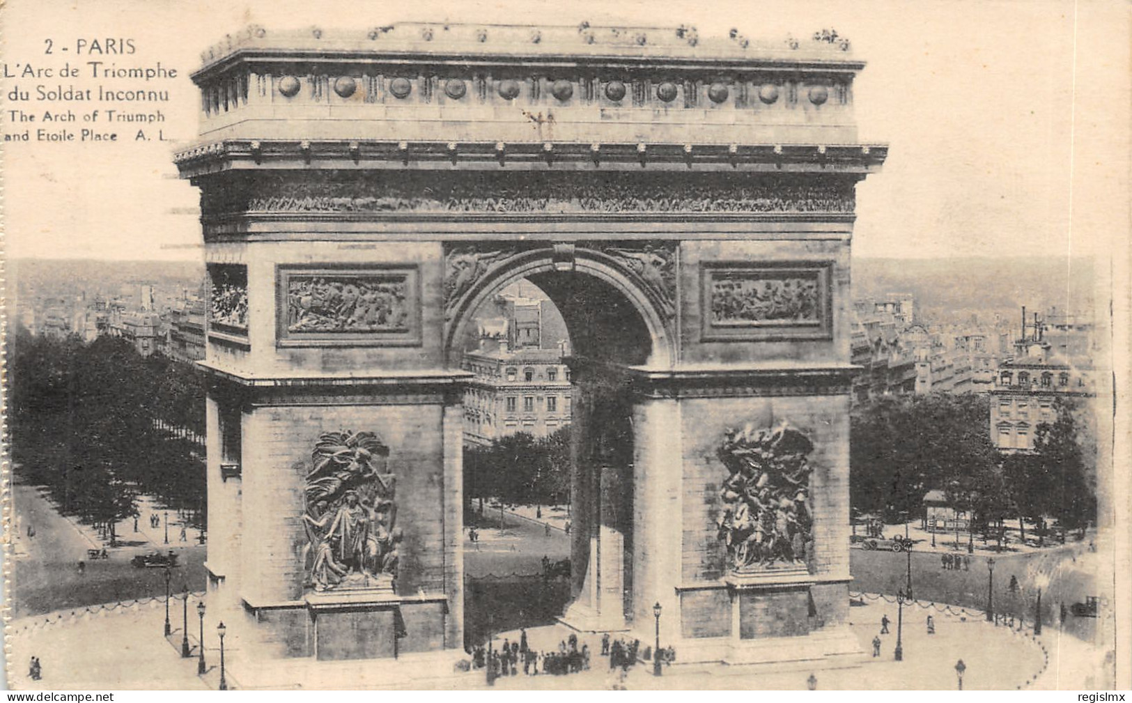 75-PARIS-ARC DE TRIOMPHE-N°T2409-D/0361 - Arc De Triomphe