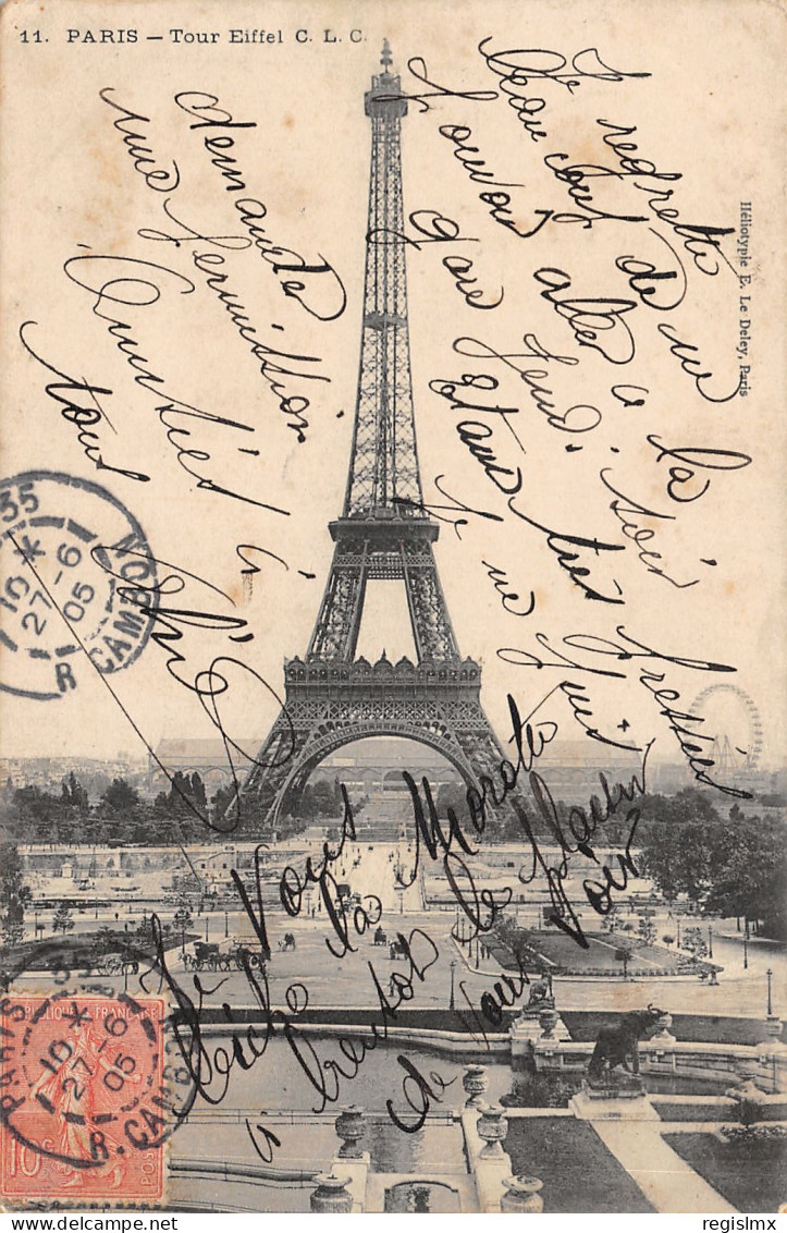 75-PARIS-LA TOUR EIFFEL-N°T2409-D/0185 - Eiffelturm