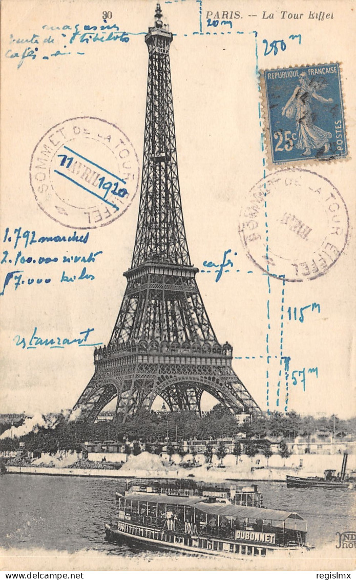 75-PARIS-LA TOUR EIFFEL-N°T2409-D/0153 - Eiffelturm