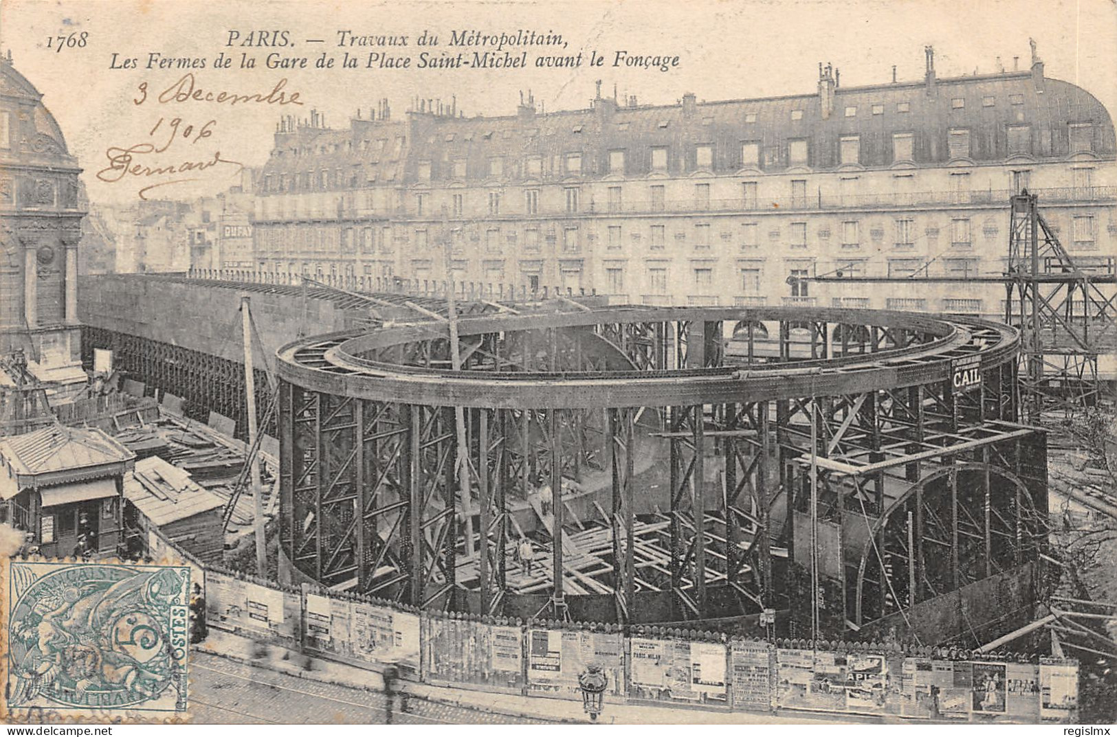 75-PARIS-TRAVAUX DU METROPOLITAIN-N°T2409-C/0213 - Métro Parisien, Gares