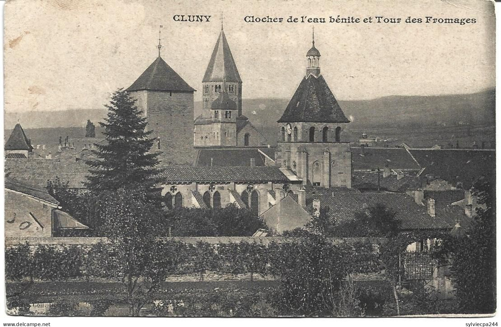 CPA 71 - CLUNY - CLOCHER DE L'EAU BENITE ET TOUR DES FROMAGES - Cluny