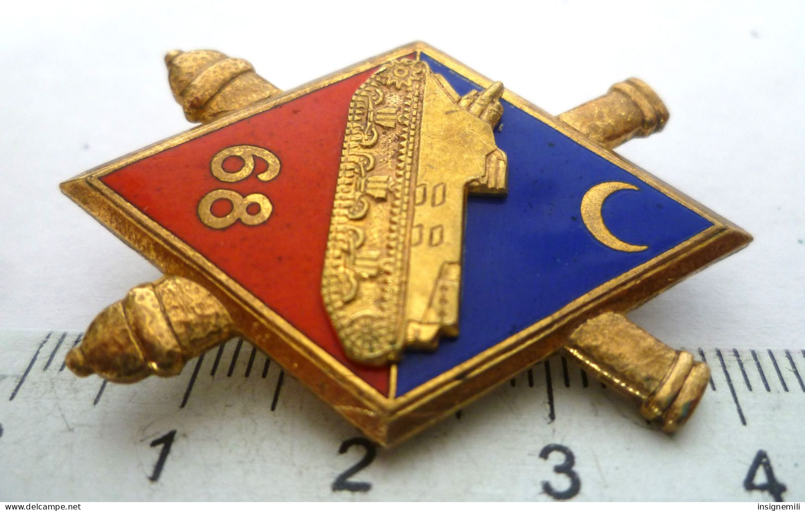 INSIGNE 68° RA REGIMENT D' ARTILLERIE - DELSART Et Cie G 3201 - Esercito