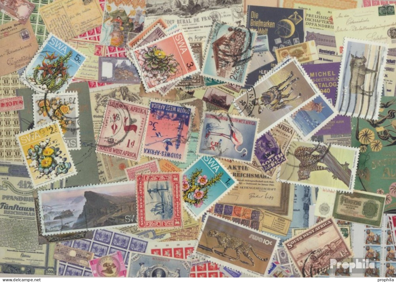 Namibia - Südwestafrika Briefmarken-25 Verschiedene Marken - Südwestafrika (1923-1990)