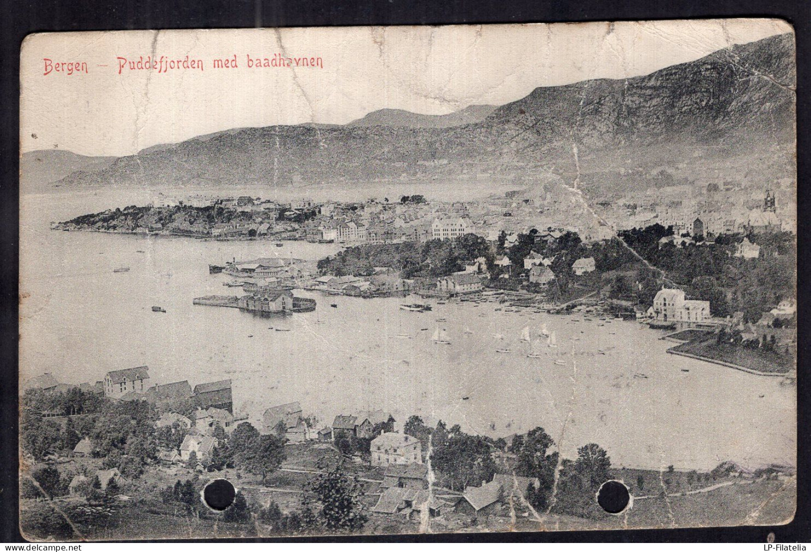 Norge - 1920 - Bergen - Der Puddefjord Mit Dem Badehafen - Norway