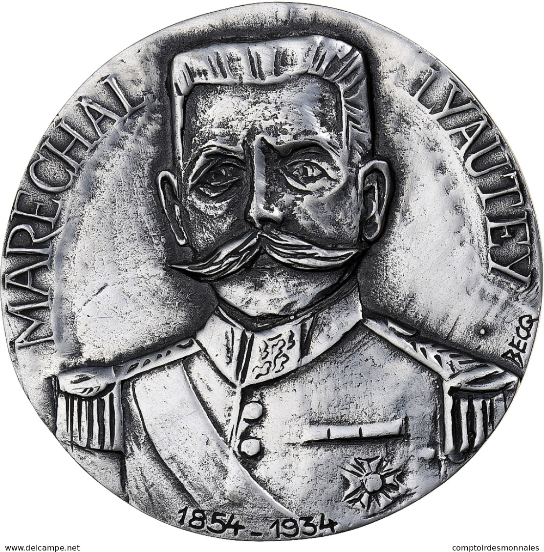 France, Médaille, Cinquantenaire De La Mort Du Maréchal Lyautey, 1984, Bronze - Andere & Zonder Classificatie