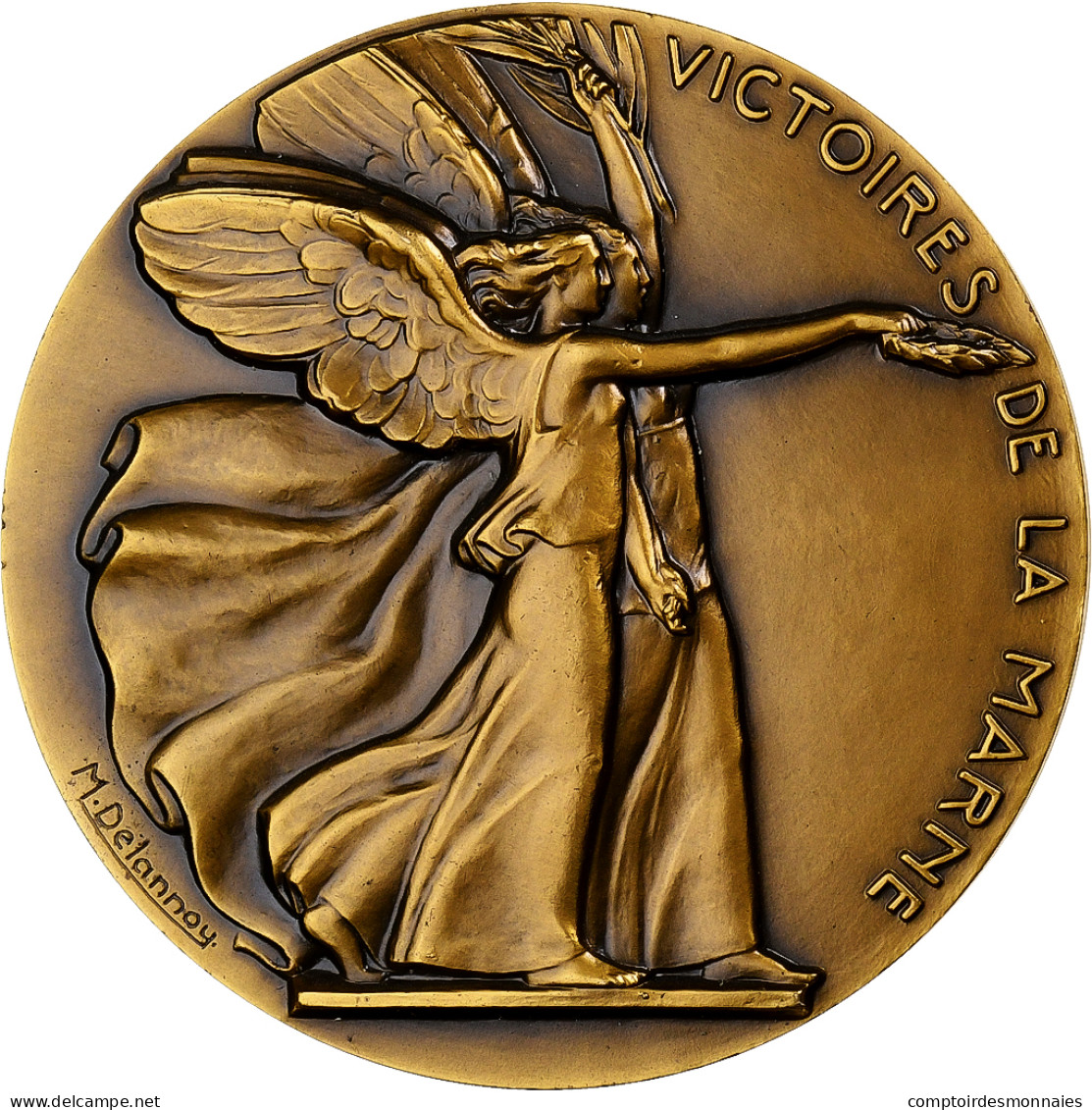 France, Médaille, Première Guerre Mondiale, Victoires De La Marne, 1914-1918 - Andere & Zonder Classificatie