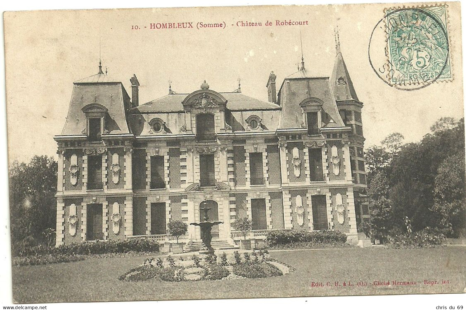 Hombleux Chateau De Robecourt - Andere & Zonder Classificatie