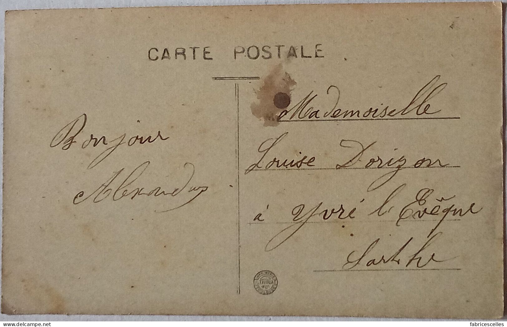 CPA Circulée 1916,  La Creuse Pittoresque - Évaux-les-Bains - Hôtel De La Fontaine  (74) - Evaux Les Bains