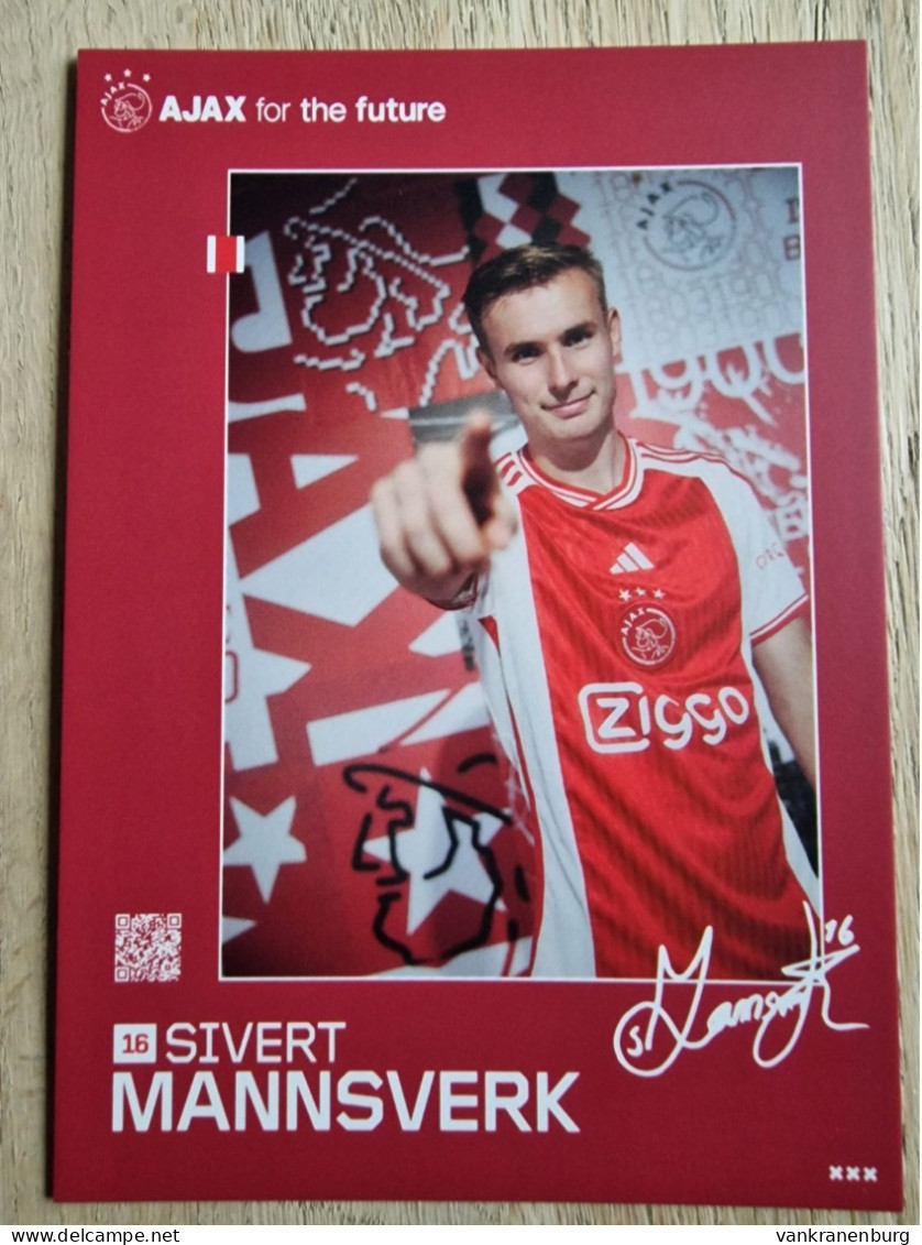 Card Sivert Mannsverk - Ajax Amsterdam - 2023-2024 - Football - Soccer - Voetbal - Fussball - Molde Sogndal - Soccer