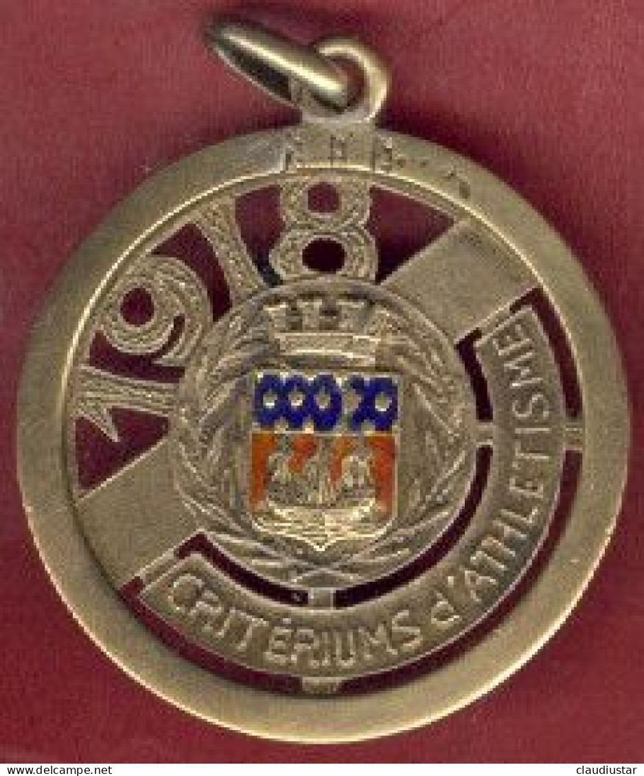 ** MEDAILLE  ATHLETISME  PARIS  1918 ** - Athlétisme