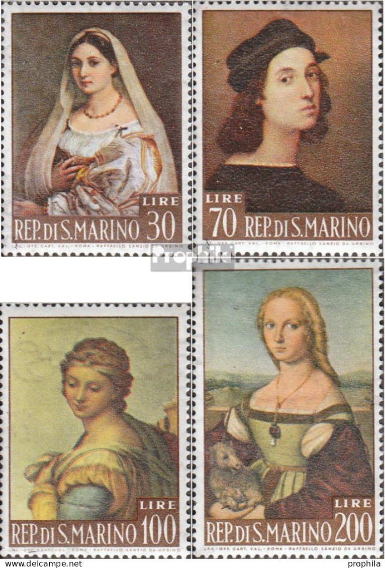 San Marino 760-763 (kompl.Ausg.) Postfrisch 1963 Gemälde Von Raffaello - Ongebruikt