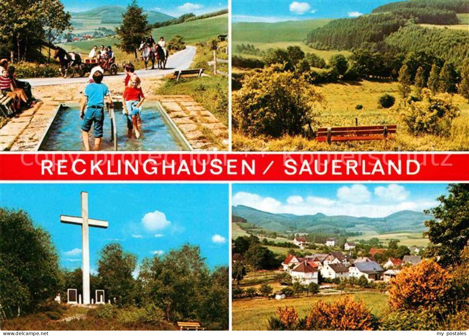 72684906 Recklinghausen Sundern Wassertretstelle Landschaft Kreuz Panorama Reckl - Sundern
