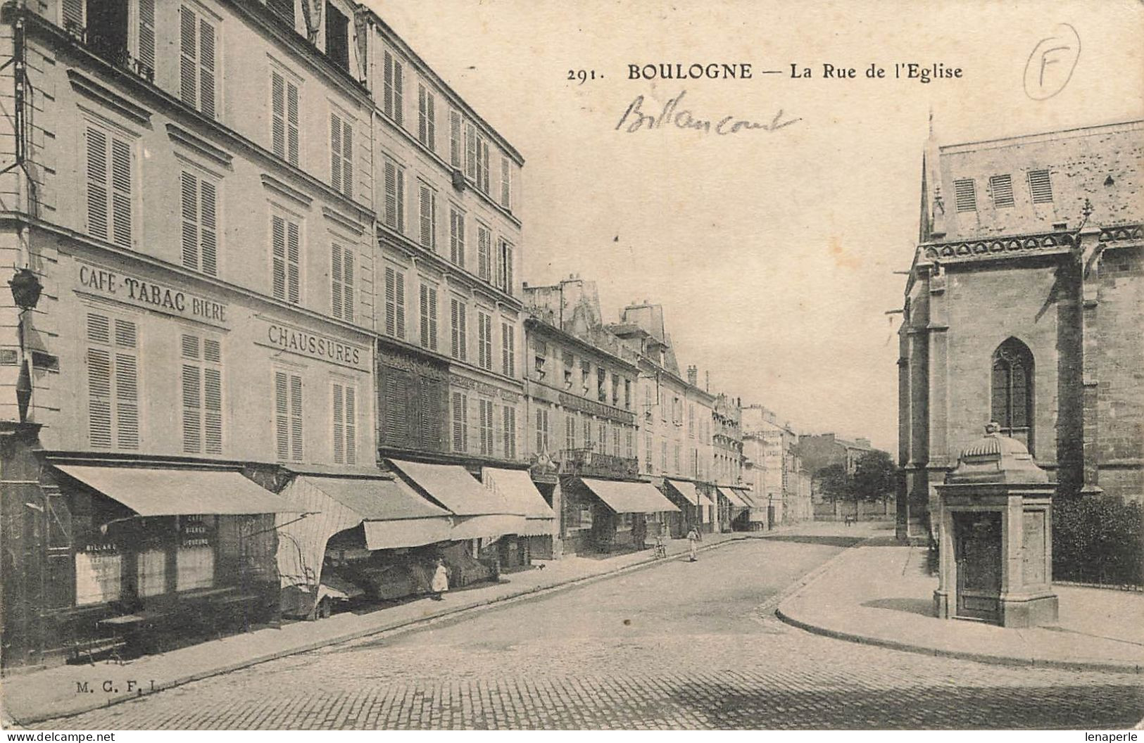 D9753 Boulogne La Rue De L'église - Boulogne Billancourt