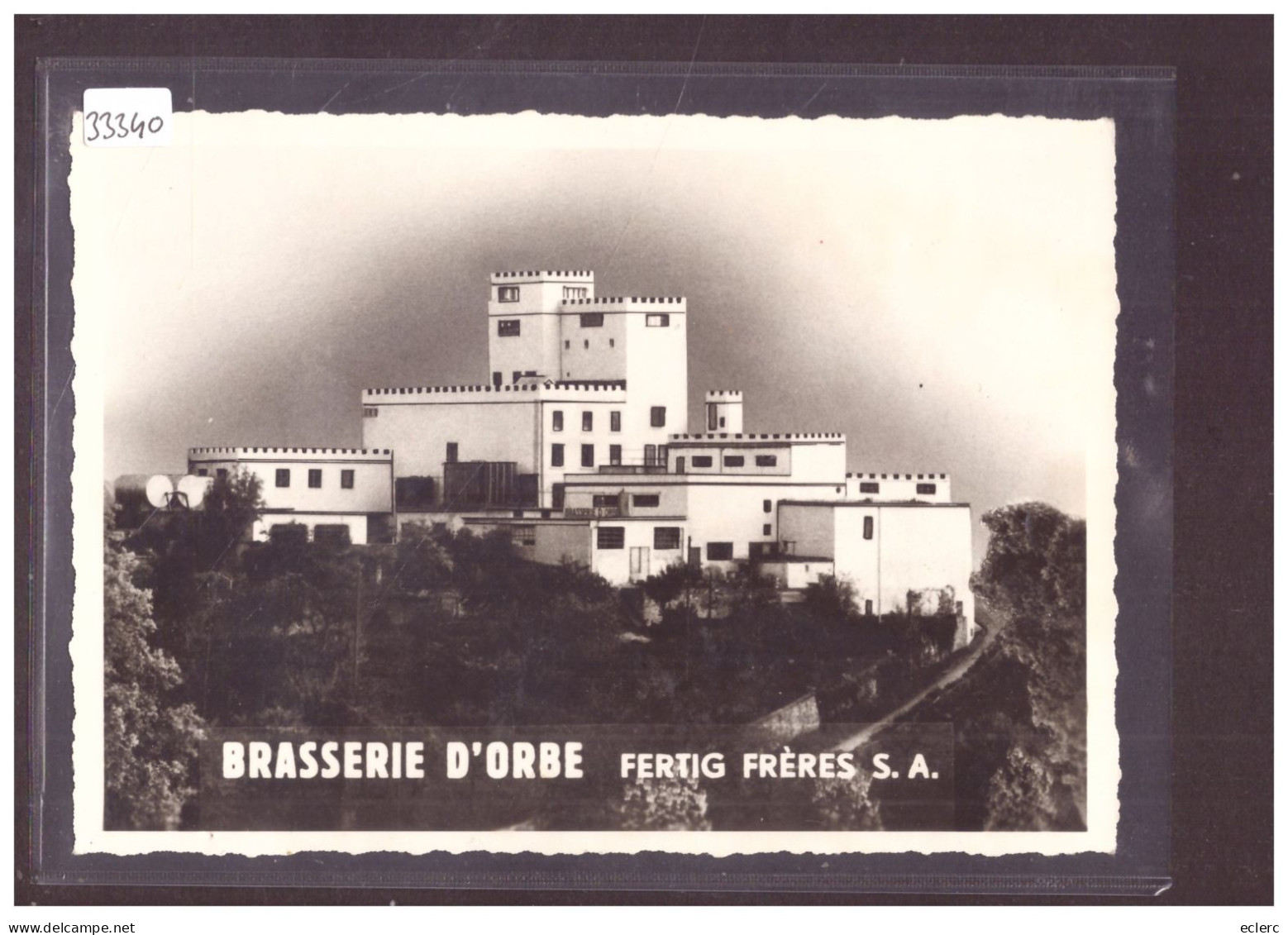 FORMAT 10x15cm - DISTRICT D'ORBE - BRASSERIE D'ORBE - TB - Orbe