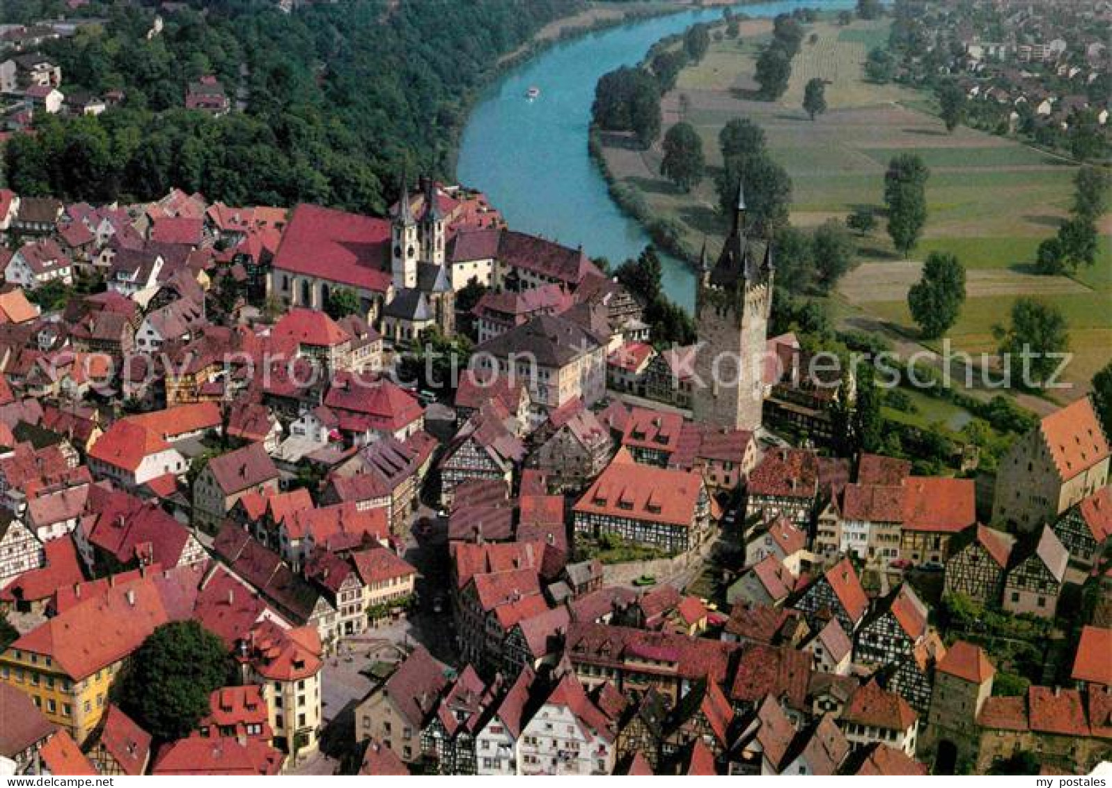 72684748 Bad Wimpfen Fliegeraufnahme Blauer Turm Bad Wimpfen - Bad Wimpfen