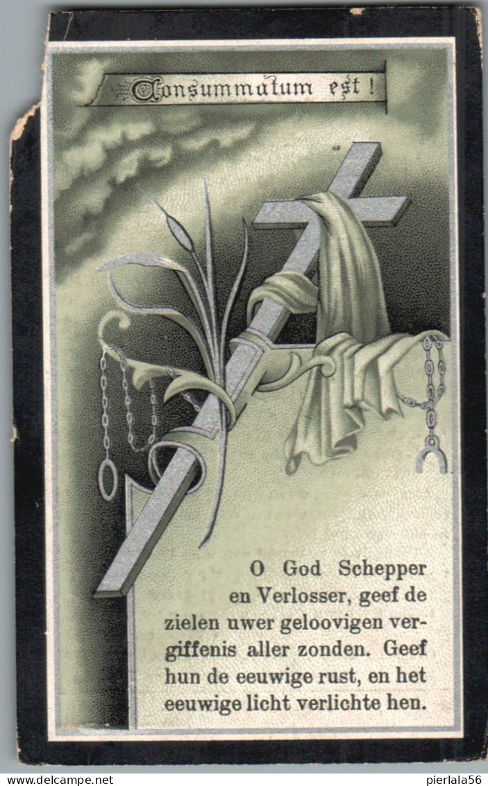 Bidprentje Gent - Willems Virginie Eugenie (1869-1910) Beschadigd - Devotion Images