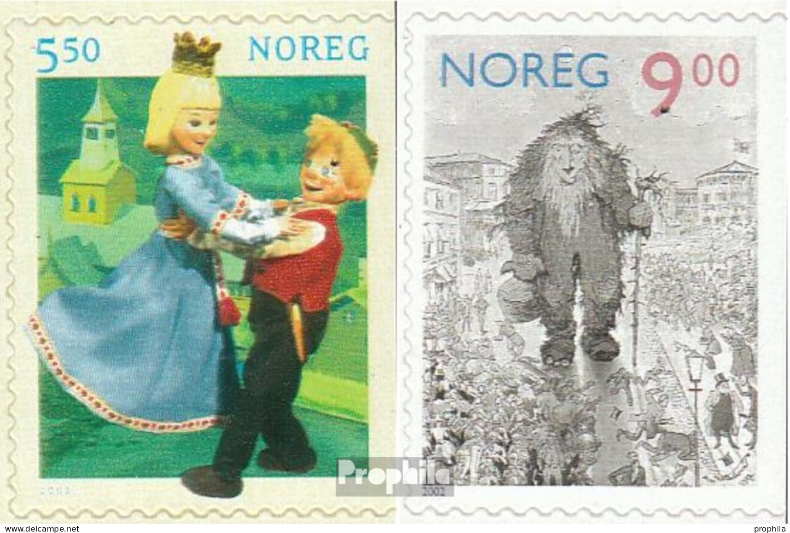 Norwegen 1432Dr-1433Dr (kompl.Ausg.) Postfrisch 2002 Märchenfiguren - Unused Stamps