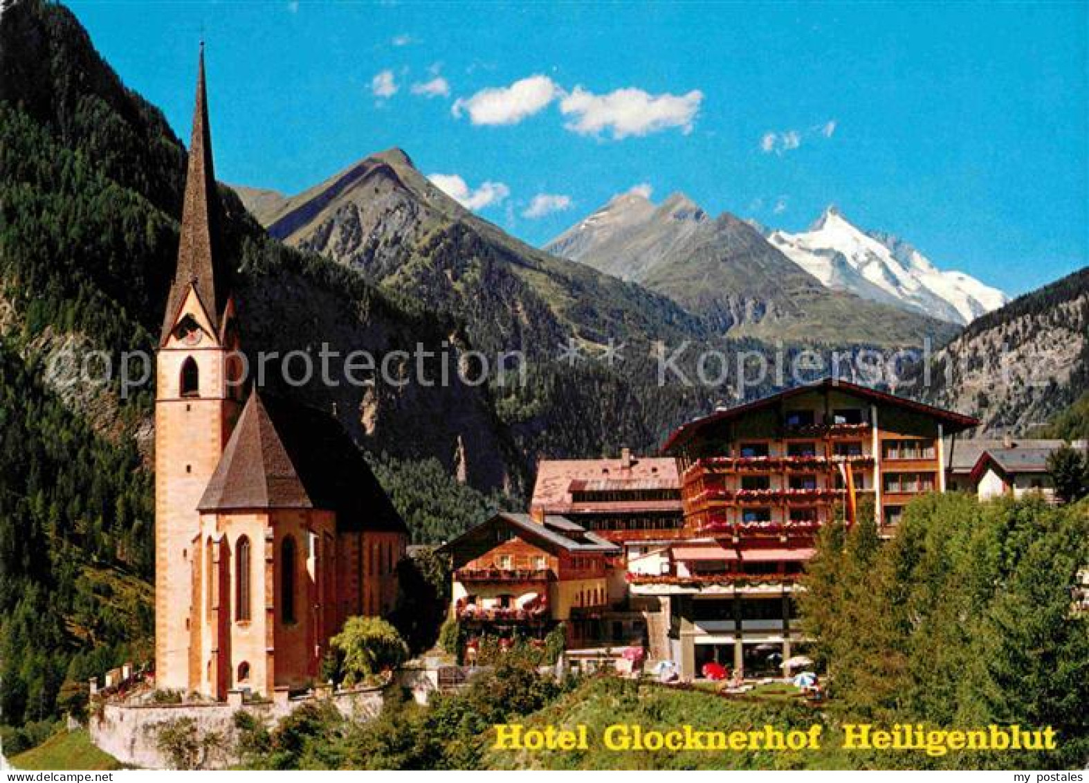 72684185 Heiligenblut Kaernten Hotel Glocknerhof Kirche Rojach - Autres & Non Classés