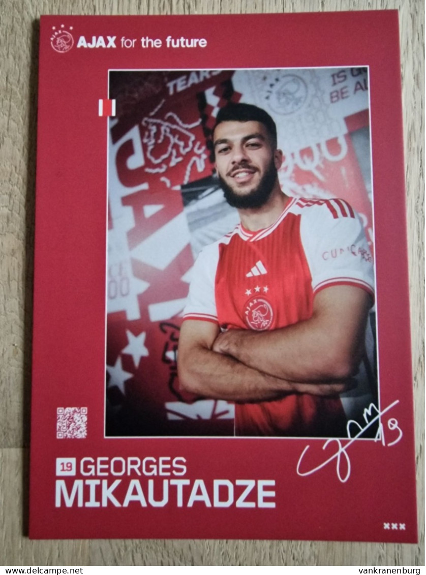 Card Georges Mikautadze - Ajax Amsterdam - 2023-2024 - Football - Soccer - Voetbal - Fussball - Seraing FC Metz - Fussball