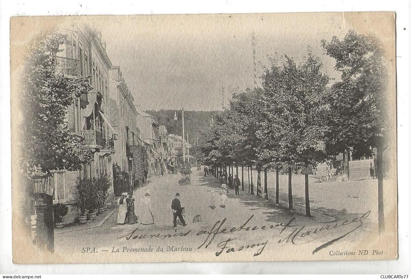 Spa (Belgique, Liège) : La Promenade Du Marteau En 1904 (animé) PF. - Spa