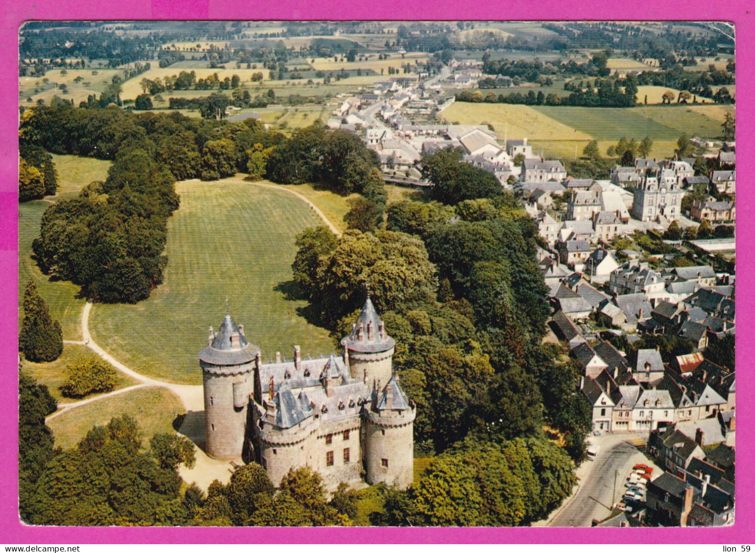 294184 / France - COMBOURG Le Chateau PC 1974 Paris USED 0.30+0.30 Fr. Marianne De Cheffer Flamme Code Postal Mot De Pas - 1967-1970 Marianne De Cheffer