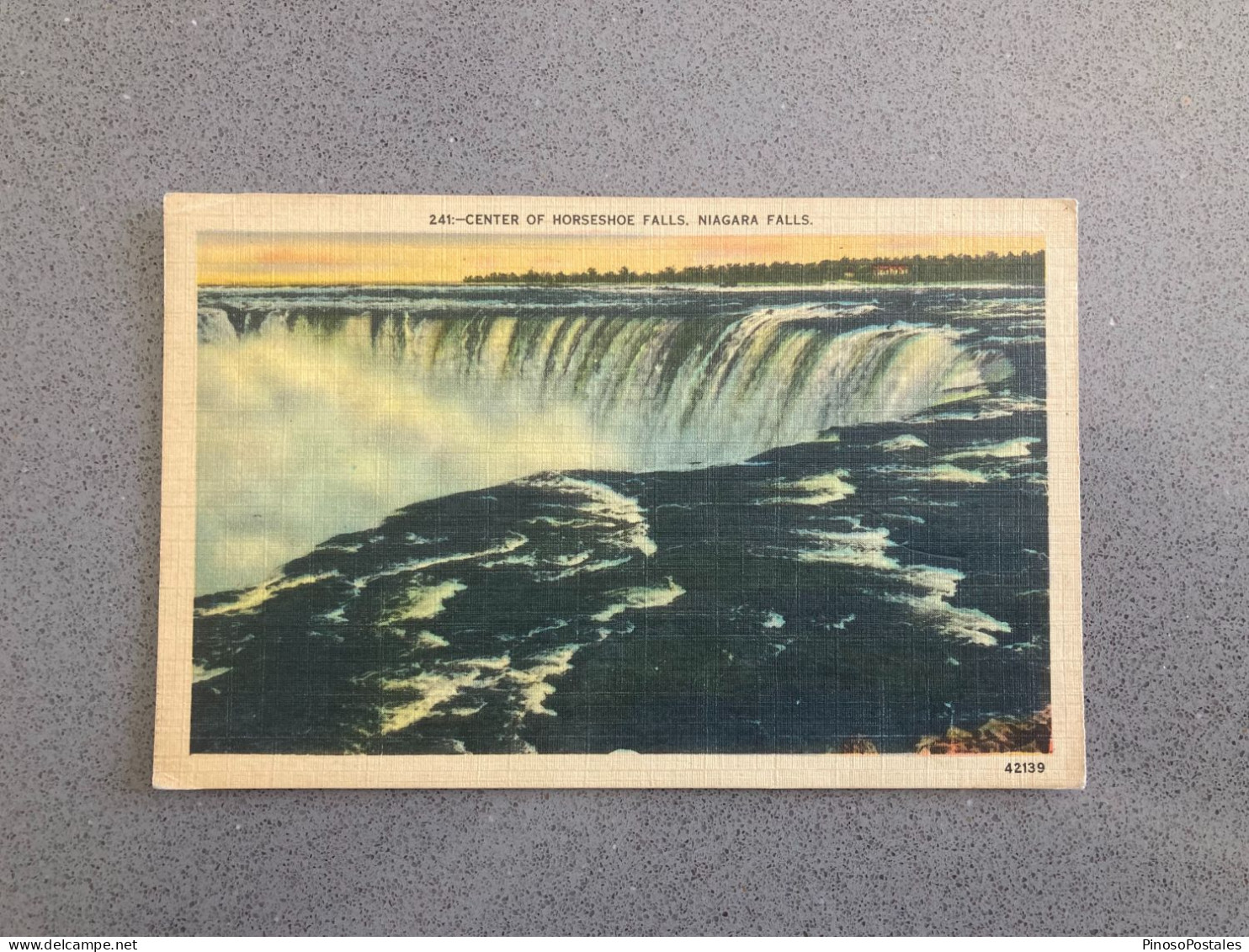 Center Of Horseshoe Falls, Niagara Falls Carte Postale Postcard - Chutes Du Niagara