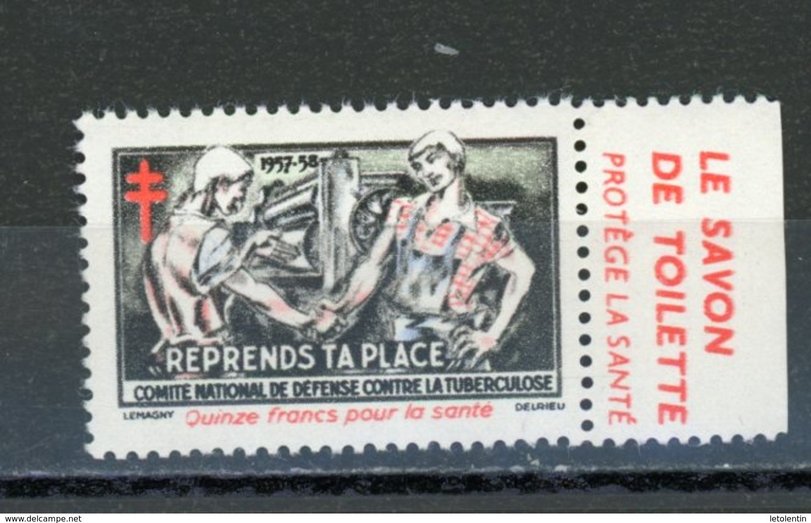 CONTRE LA TUBERCULOSE 1957/58 ** - Antituberculeux