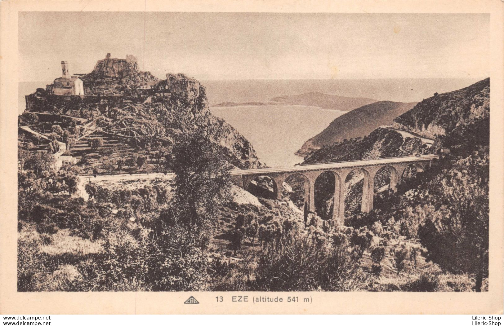 [06] ÈZE Et St. Jean - Cap Ferrat Vue Générale  -  CPA  ± 1930 ♥♥♥ - Eze