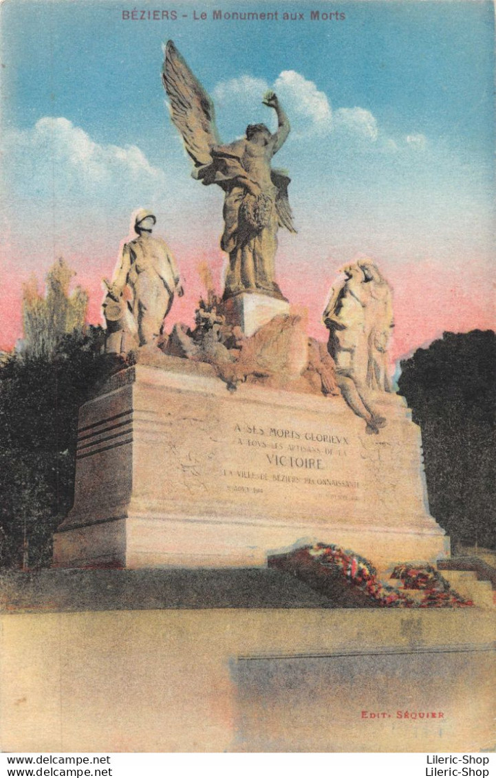 MILITARIA [34]  BÉZIERS - LE MONUMENT AUX MORTS Cpa ± 1929 ♦♦♦ - Kriegerdenkmal
