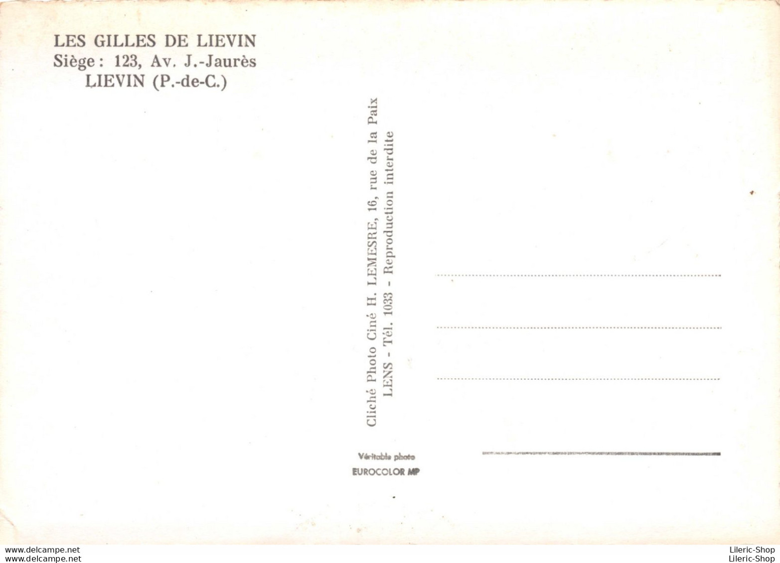 [62] LIÉVIN - Les GILLES De LIÉVIN Cpsm  ♥♥♥ - Lievin